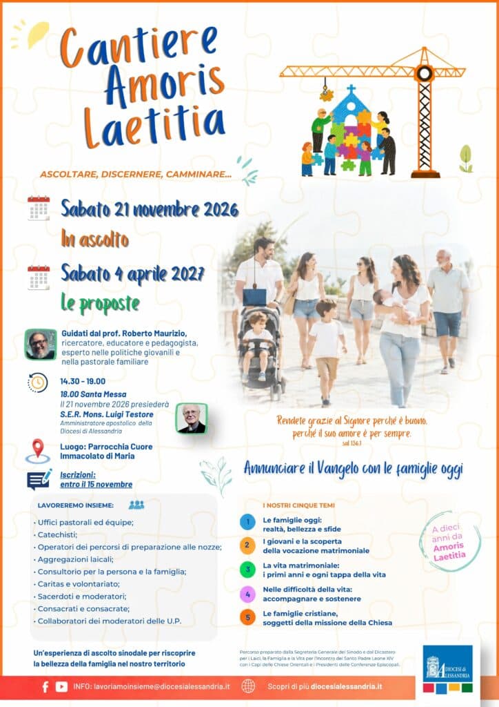 Le iniziative diocesane del Cantiere Amoris Laetitia
